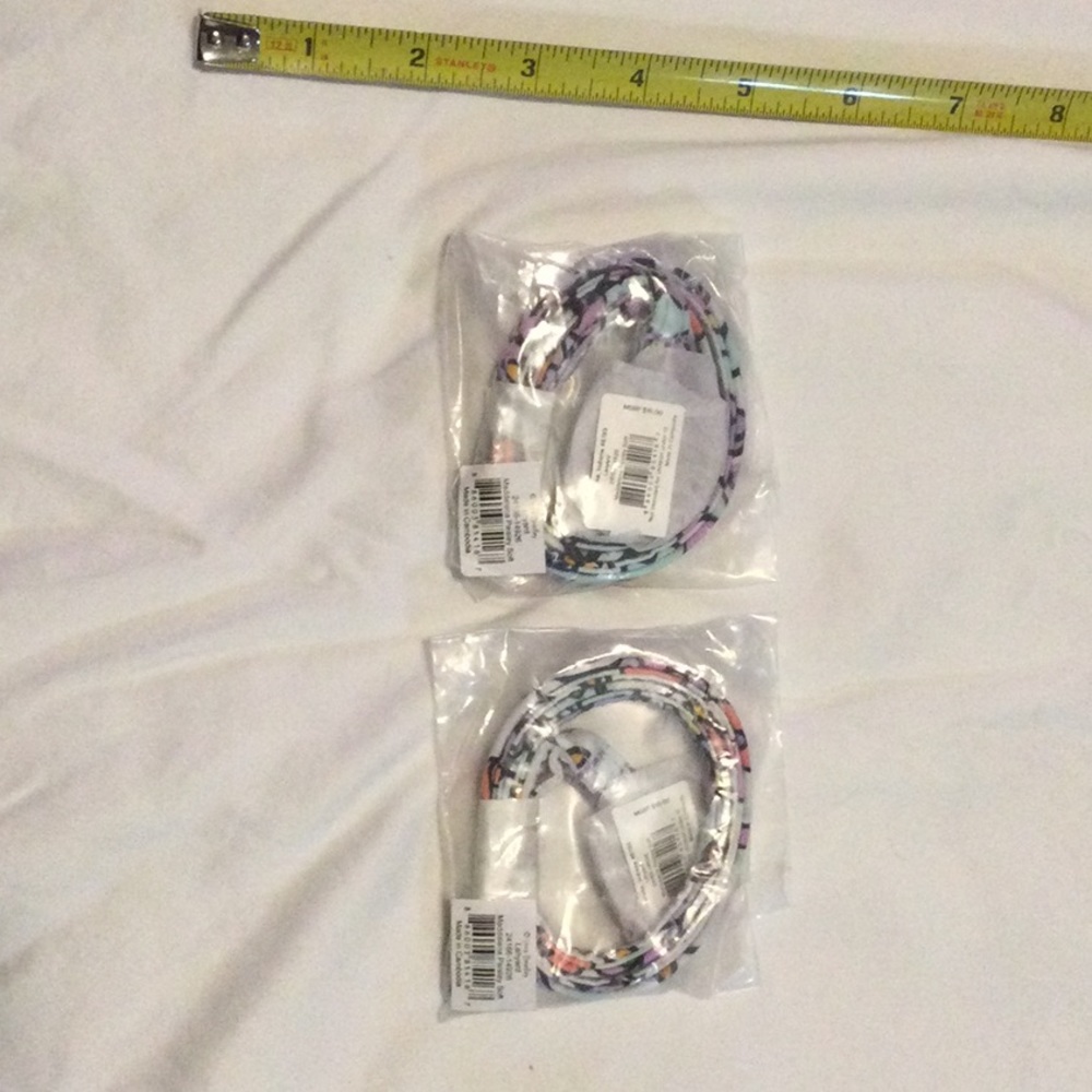 Two New Vera Bradley lanyards in Maddalena Paisley Soft NWT